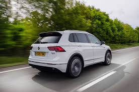 The sporty looking appearance package gives it an even more dynamic appearance. New Volkswagen Tiguan R Line Review A Rewarding Suv Mpg And Running Costs Evo