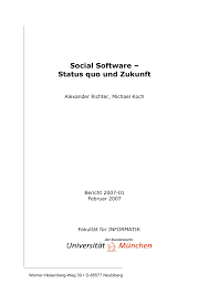 Anmelden und ganzes profil ansehen. Pdf Social Software Status Quo Und Zukunft