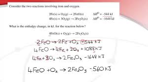 Δh f o a = 433 kj/mol; 5 3 1 Determine The Enthalpy Change Of A Reaction Using Hess Law Youtube