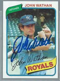 Maybe you would like to learn more about one of these? John Wathan Signed 1980 Topps Baseball Card Kansas City