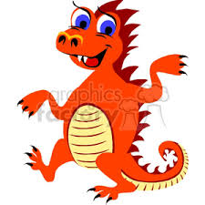 Sort pngs by downloads date ratings. Spiky Orange Dancing Dragon Clipart Commercial Use Gif Jpg Wmf Svg Clipart 132036 Graphics Factory