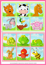 Coloriage Jeu De Loto A Imprimer Les Animaux Jeu De Memory Jeux De Memoire Loto Enfant