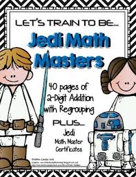 Train Your Primary Students To Be Jedi Math Masters They Will Enjoy Finding Out Which Character Will Be Overseeing Their Tr Math Primary Students Regrouping