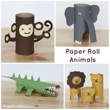 Paper Roll Animals Frugal Fun For Boys And Girls Toilet Paper Crafts Animal Crafts Paper Roll Crafts