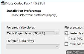 The codec pack contains a plugin for decoding h.264 mvc 3d video. K Lite Codec Pack Full Download