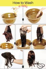 How To Wash A Wig Wig Care Lace Front Wigs Natural Hair Wigs Wigs Hair Extensions Synthetic Hair Care
