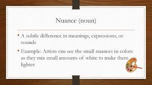 How to use nuance in a sentence. Narrative Writing Vocabulary Ppt Download