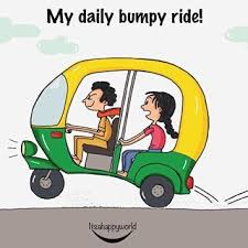My Daily Bumpy Ride Itsahappyworld Illustration Dailylife Doodle Art Instaart Creative Quirkyart India Auto India Art Quirky Art Indian Comics