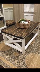 Love This Coffee Table The Dark Walnut Is So Rustic And The White Really Brings The Color To Life Boardsandhoney Com Decor Rustic Decor Home Decor