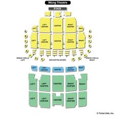 19 precise wang center seating chart view