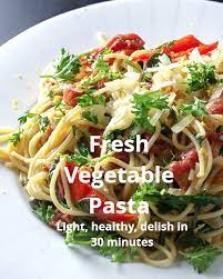 Easy Vegetarian Pasta Recipe For All Seasons Two Kooks In The Kitchen Recipe Vegetarian Pasta Recipes Easy Vegetarian Pasta Recipes Vegetarian Main Dishes