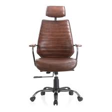 Leather executive chairs can also come in your choice of top grain or faux bonded upholstery. Executive Office Chair Cappuccino Brown Leather Products Moe S Wholesale