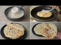 Tortilla Recipe With Liquid Dough No Rolling No Kneading Roti Recipe Yummy Youtube Roti Recipe Tortilla Recipe Recipes With Flour Tortillas