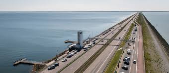 Near kornwerderzand, stands a striking building: Afsluitdijk Rijkswaterstaat