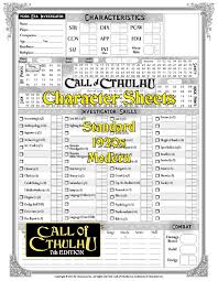 We did not find results for: Character Sheets Core Call Of Cthulhu 7th Edition Chaosium Call Of Cthulhu 7th Edition Pegasus Digital
