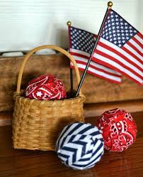Patriotic Decor Filler Balls Sondra Lyn At Home Patriotic Decorations Fourth Of July Decor 4th Of July Decorations