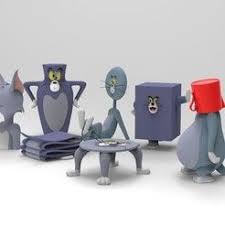 Tom And Jerry Tom Collection 3dprinting Design Impression3d Stlfile 3dmodel Diy Bricolage Tom And Jerry Jerry Animation Film