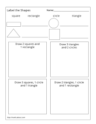 1st Grade Geometry Worksheets For Students Geometry Worksheets Shapes Worksheet Kindergarten Printable Math Worksheets
