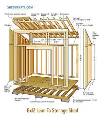 We've shown you a few smaller or more narrow shed designs so far that are great for yards with limited space but you've actually found the doors of those ones much. 8 12 Lean To Shed Plans Blueprints For Sturdy Storage Building
