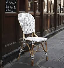 Bistrostuhl Montmartre Rattan Weiss Beistellstuhl Franzosische Bistrostuhle Bistro Stuhle