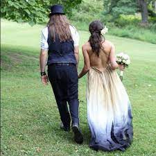 Wedding 14 Dip Dye Wedding Dress Dye Wedding Dress Wedding Dresses Hippie