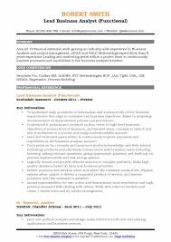 Lead Business Analyst Resume Samples Qwikresume