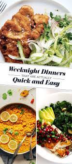 18 Quick Dinners You Can Actually Make After Work Quick Dinner Healthy Recipes Healthy Meals For Two
