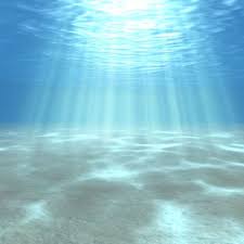 Light Shining Through The Magnificent Water Ocean Under The Sea Water