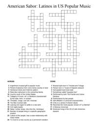 Simply click on the clue posted on wall street journal crossword on june 16 2018 and we will present you with the correct answer. Music Crossword Puzzles Lesson Plans Worksheets