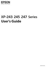 Link para descargar epson xp 245: Epson Xp 243 Series Xp 245 Series User Manual Pdf Download Manualslib