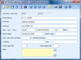 The combination of the abi and cab are used for domestic money transfers or payments. Ga Gestione Abi Cab
