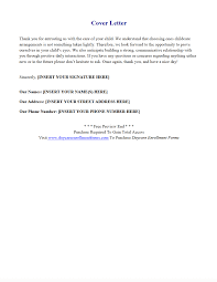 Daycare Cover Letter Http Www Daycareenrollmentforms Com Child Care Facility Daycare Forms Childcare Center