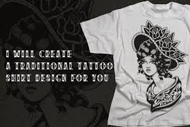 Maybe you would like to learn more about one of these? Draw Digital Traditional Tattoo Shirt Design By Marlofelices Fiverr