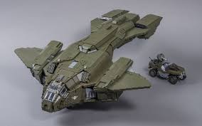Bionicle 3 Web Of Shadows Trailer D77h Tci Pelican From Halo 3 Lego Models Lego Lego Design