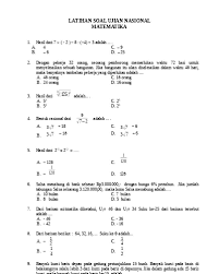 Contoh soal un matematika sma 2019. Soal Latihan Un Matematika Sma Dengan