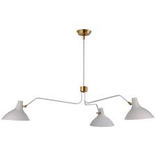 Visual Comfort Arn 5006wht Aerin Charlton Large Triple Arm Chandelier In White In 2020 Arm Chandelier Chandelier Design Visual Comfort