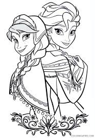 Free printable elsa and anna coloring page. Elsa Anna Coloring Pages Printable Coloring4free Coloring4free Com