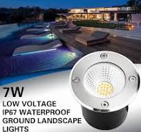 Landscape Light LED Underground Lamp 6W IP67 Waterproof Outdoor Spot Light  For Ground Floor Well Deck Step Garden Warm White