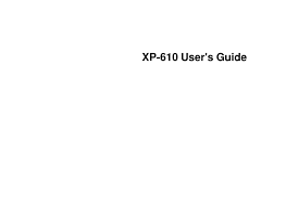 It can additionally print from or scan to a usb flash drive or flash sd card, and scan to a computer system or a network folder. Epson Xp 610 User Manual Pdf Download Manualslib