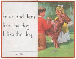 Peter, jane, a dog, a tree, a ball, toys, a shop. Ladybird Books The Strange Things We Learned Bbc News