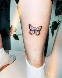 Sticks Not Stones Hand Poked On Instagram A Beautiful Butterfly For A Beautiful Lady Hand Poke Hand Tattoos Stick Poke Tattoo