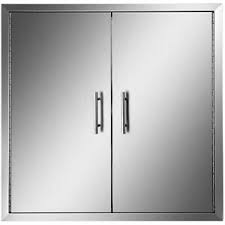 Stainless steel powder coated white. 31 X 31 Bbq Access Island Double Door Outdoor Kitchen Stainless Steel Cabinet Ebay