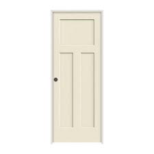Jeld Wen 32 In X 80 In Craftsman Primed Right Hand Smooth Solid Core Molded Composite Mdf Single Prehung Interior Door Thdjw137100064 The Home Depot Prehung Interior Doors Doors Interior Craftsman Style Doors
