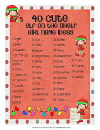 80 Cute Elf On The Shelf Names Elf On Shelf Names Elf Names Elf On The Shelf