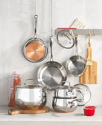 A wide variety of stainless steel copper pots and pans options are available to you, such as feature, material, and pans type. Belgique Copper Bottom 10 Pc Cookware Set Created For Macy S Reviews Cookware Sets Macy S