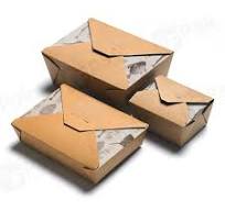 Disposable Biodegradable Paper Takeaway Breakfast Lunch Box Food Conta