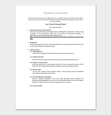 Make sure you account for. Concept Note Template 22 For Word Pdf Format