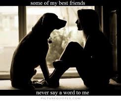 Some Of My Best Friends Never Say A Word To Me Friendship Quotes On Picturequotes Com Dog Quotes Dogs Dogs And Puppies