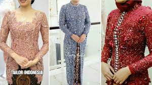 Kebaya utk orang tua pengantin. 24 Model Kebaya Brokat Modern Pesta Pernikahan Populer Tahun 2020 Youtube