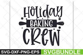 90 christmascards with the hallmark christmas movie theme! Holiday Baking Crew Graphic By Designartstore Creative Fabrica